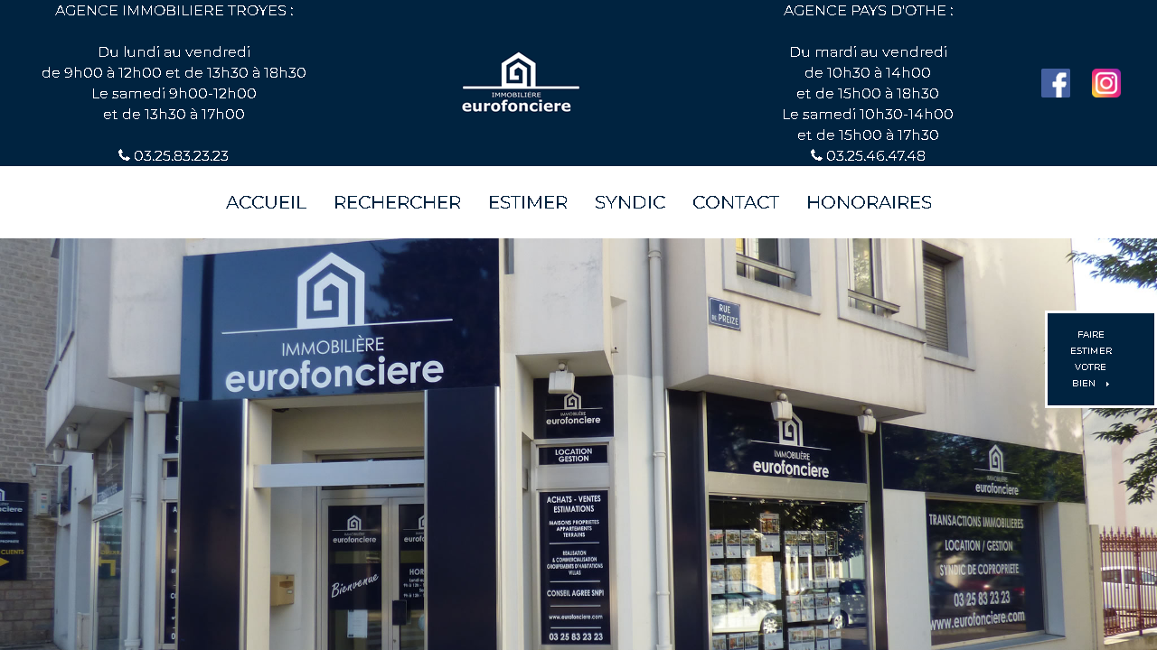 Capture d'écran de http://www.euro-fonciere.com/ 